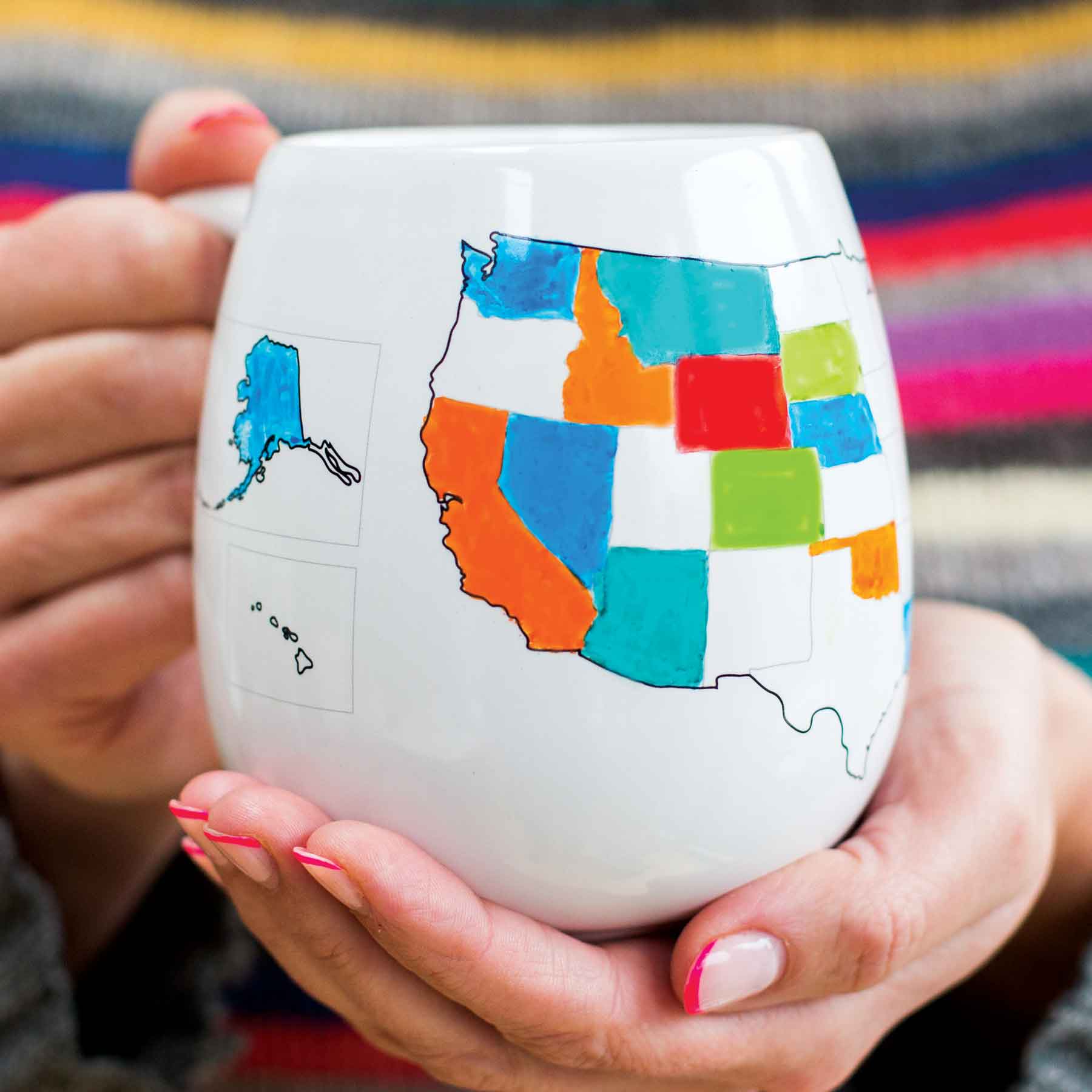 Color Map Mug, Souvenir