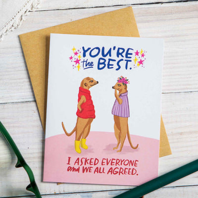 You're The Best Greeting Card - Femail Creations