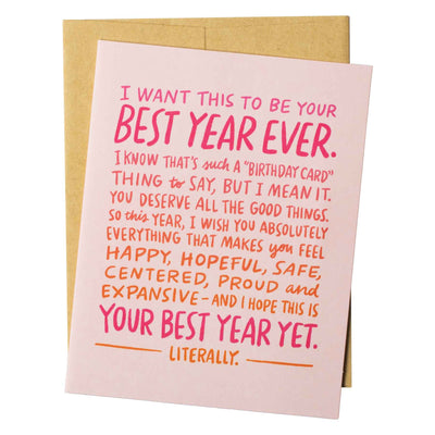 Best Year Ever Greeting Card - Femail Creations