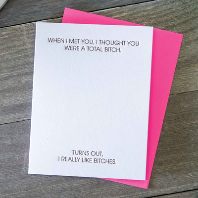 Total Bitch Greeting Card - Femail Creations